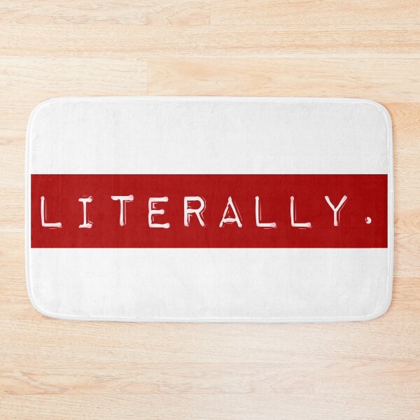 Item preview, literally Red 80s lettering designed and sold by Fashionmonger.