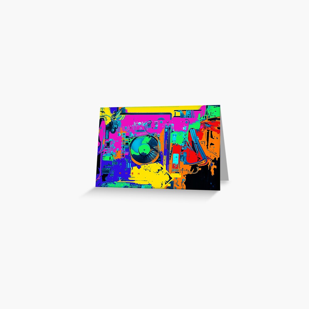 "Colorful Computer" Greeting Card for Sale by rguidry14 Redbubble