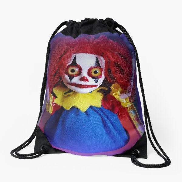 Jack In The Box Clown Horror Doll ~ Lady Scream Drawstring Bag