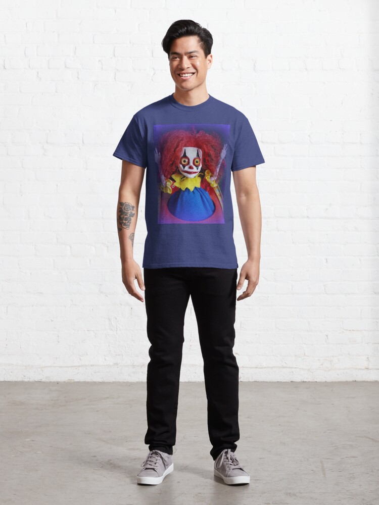 Alternate view of Jack In The Box Clown Horror Doll ~ Lady Scream Classic T-Shirt