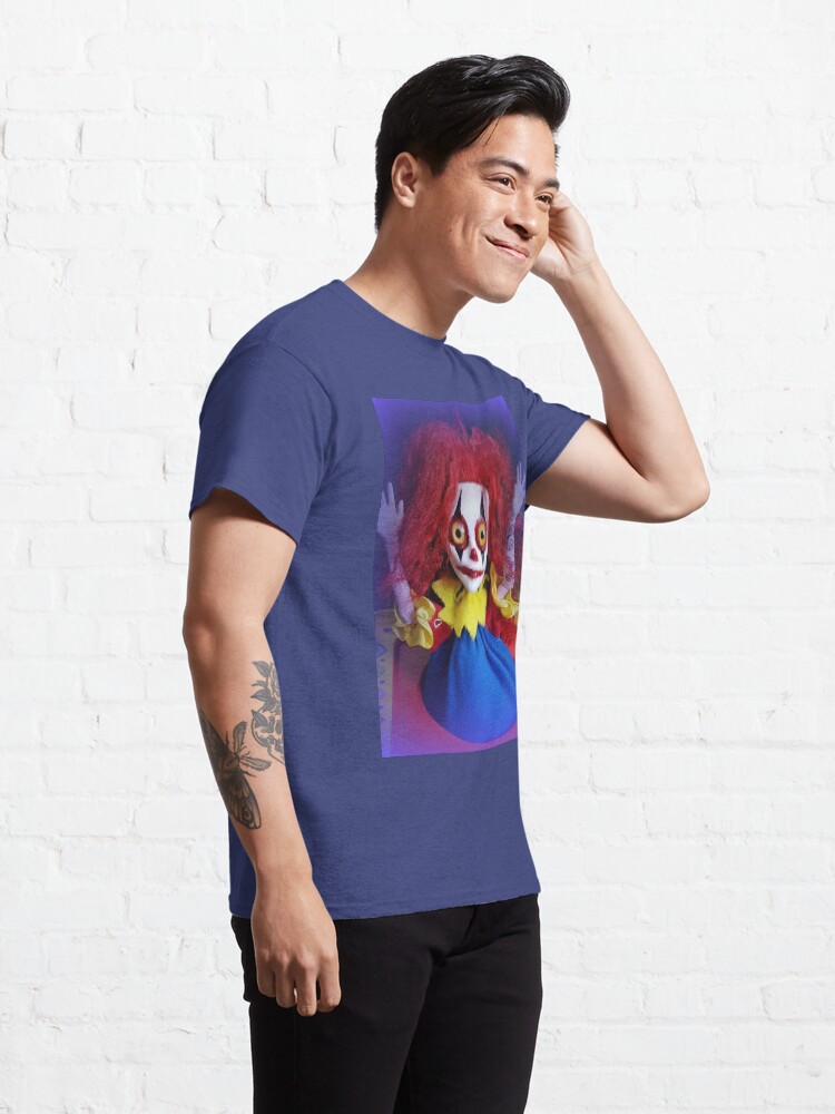 Alternate view of Jack In The Box Clown Horror Doll ~ Lady Scream Classic T-Shirt
