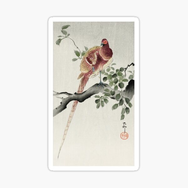 Artikelvorschau, Pheasant oriental artwork entworfen und verkauft von Vintage Designs +.