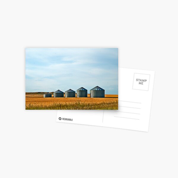 The Silo Family, Papa, Mama and the three kids Postcard