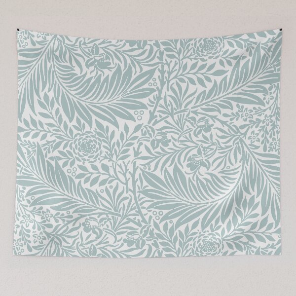 Item preview, Larkspur Floral Blue Pattern - 1800s designed and sold by pennyandhorse.