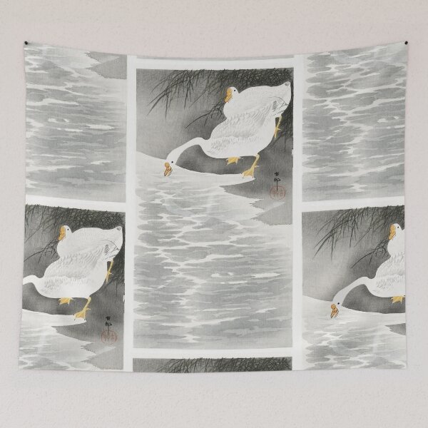 Item preview, Swan oriental artwork designed and sold by Vintage Designs +.