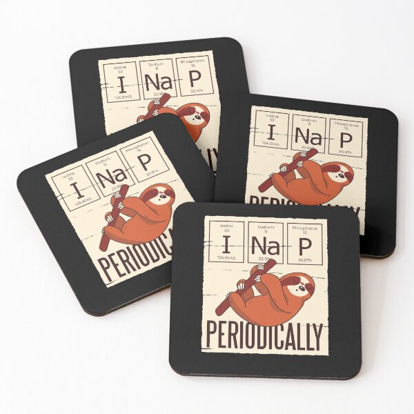 Item preview, I NAP PERIODICALLY chemistry school university funny sloth designed and sold by AaaleXX.