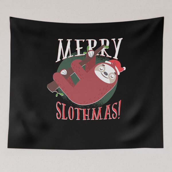 Item preview, MERRY SLOTHMAS Christmas gift sloth designed and sold by AaaleXX.