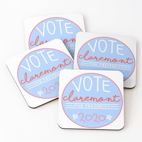 Item preview, RED WHITE AND ROYAL BLUE - VOTE CLAREMONT designed and sold by Isabella Zettl.