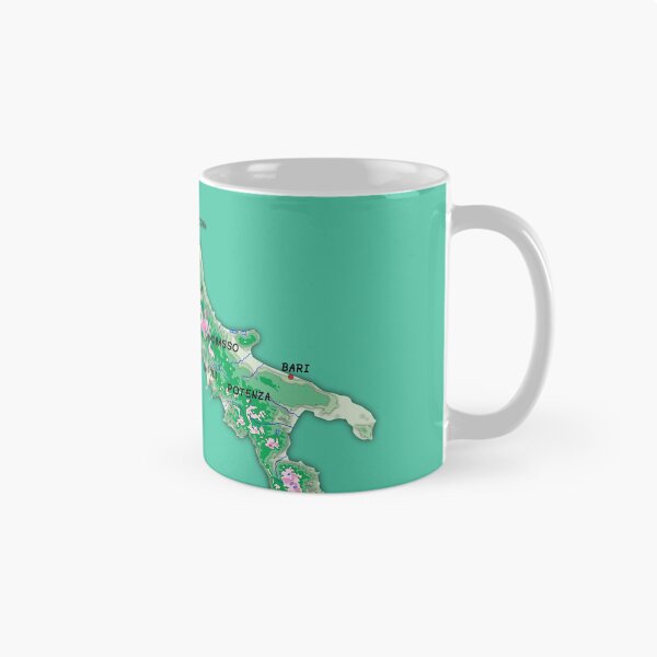 Item preview, map of ITALY with relief topographic map of ITALY with Capital and Major cities Lakes and Rivers designed and sold by mashmosh.