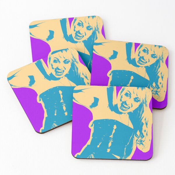 Item preview, Poster with girl over purple background in pop art style designed and sold by anytka.