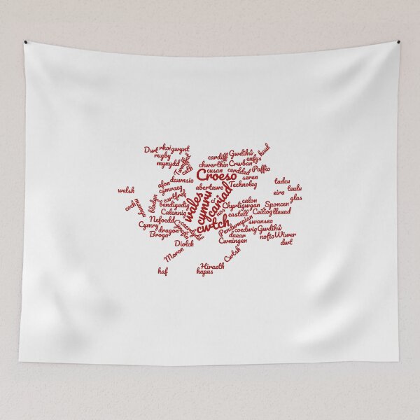 Item preview, Welsh Dragon Word Cloud designed and sold by juvajay.