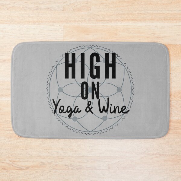 Item preview, High On Yoga & Wine - Yoga And Wine Slogan designed and sold by m95sim.
