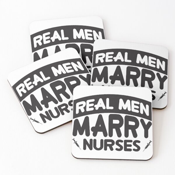 Item preview, Real Men Marry Nurses designed and sold by saechla.