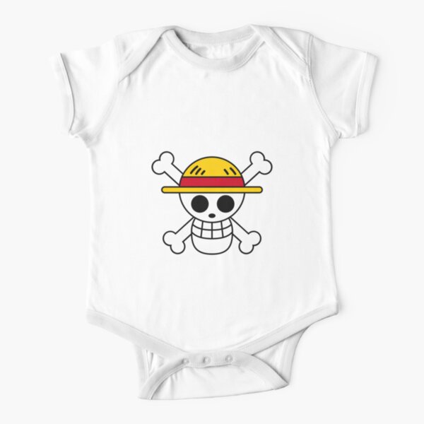 One piece-Straw-hat Logo Body manches courtes