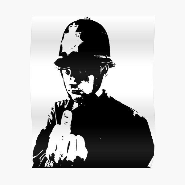 policier Banksy Poster