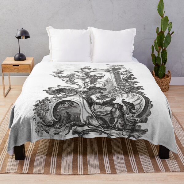 Item preview, A Man and His Dog at Noon Antique Baroque designed and sold by AntiqueImages.