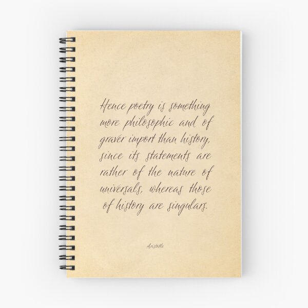 Item preview, Hence poetry is something more philosophic and of graver import than history - Aristotle designed and sold by calligraphygfx.