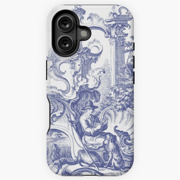 Item preview, Man and Dog Happiness Vintage Rococo designed and sold by AntiqueImages.