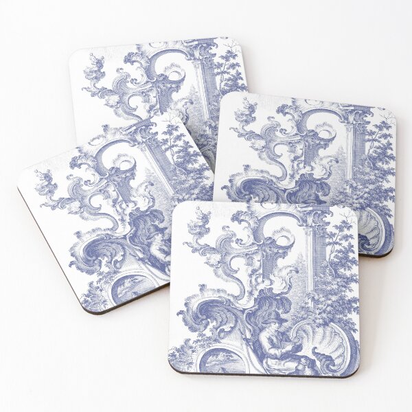 Item preview, Man and Dog Happiness Vintage Rococo designed and sold by AntiqueImages.