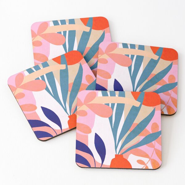 Item preview, Jungle Love - Pink & Blue designed and sold by Dominiquevari.