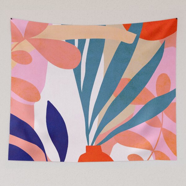 Item preview, Jungle Love - Pink & Blue designed and sold by Dominiquevari.