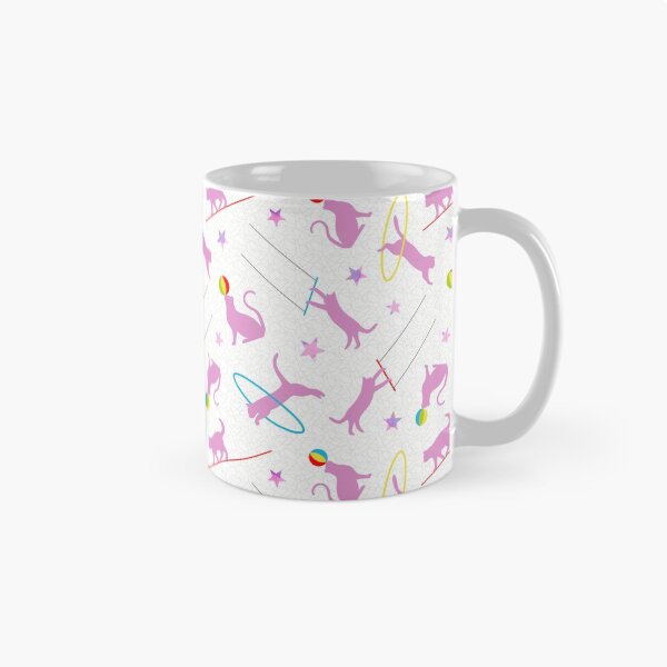 Item preview, Acrobatic Cats in Pink & White designed and sold by The Wellington Boot.