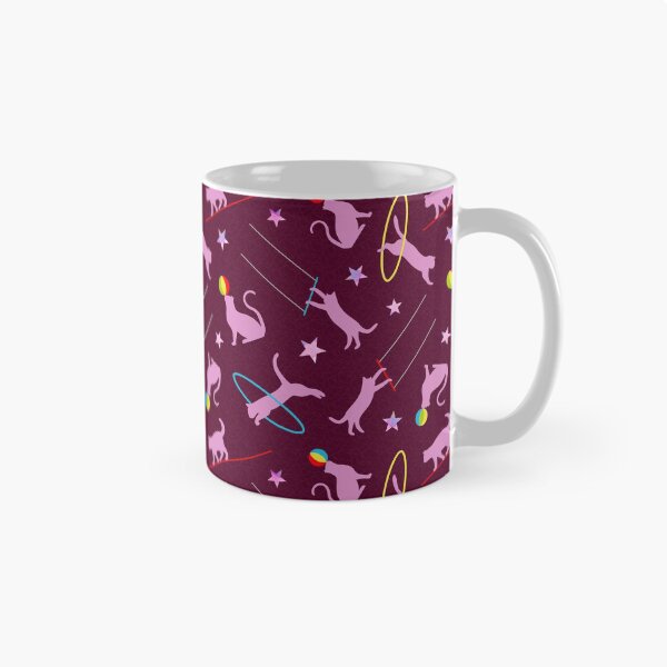 Item preview, Acrobatic Cats in Dark Pink designed and sold by The Wellington Boot.