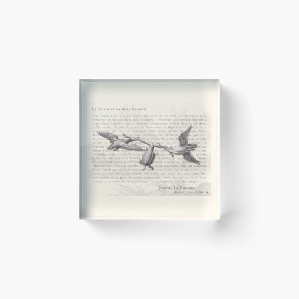 Item preview, La Fontaine Fable of the Turtle and Two Ducks designed and sold by AntiqueImages.