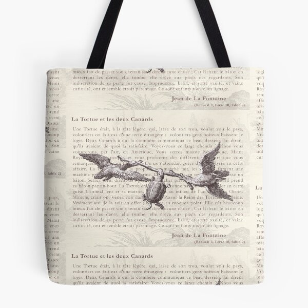 Item preview, La Fontaine Fable of the Turtle and Two Ducks designed and sold by AntiqueImages.