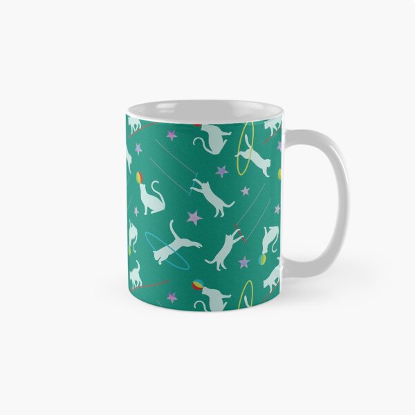 Item preview, Acrobatic Cats in Green designed and sold by The Wellington Boot.