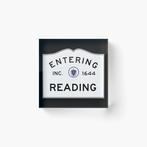 Item preview, Entering Reading Massachusetts - Commonwealth of Massachusetts Road Sign  designed and sold by NewNomads.