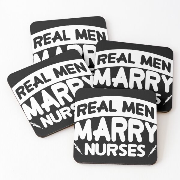 Item preview, Real Men Marry Nurses - White designed and sold by saechla.