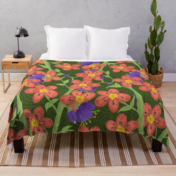 Item preview, Florals in Orange and Purple designed and sold by KrisMartin1834.