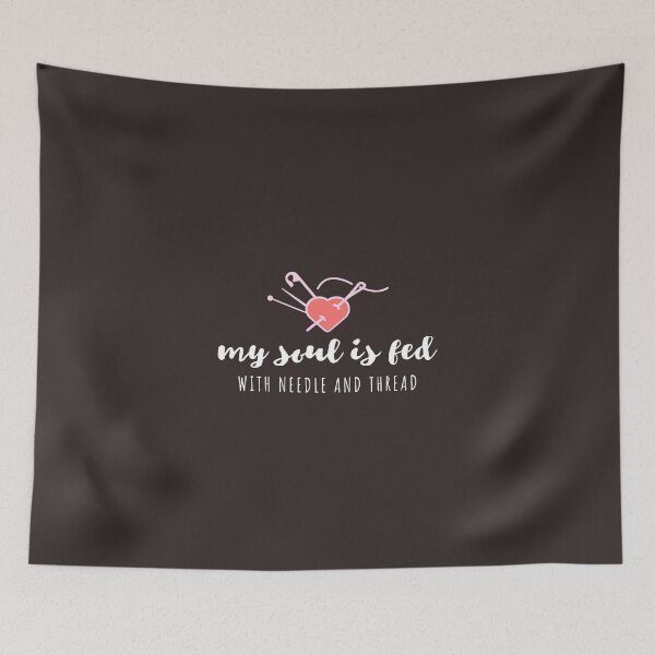 Item preview, Sewing_my soul is fed with needle and thread designed and sold by mcamedia.