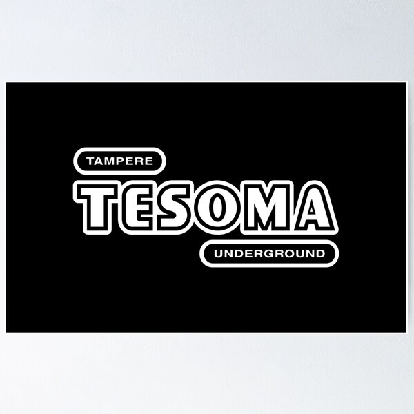 Artikelvorschau, Tampere Tesoma Underground (valkoinen teksti) entworfen und verkauft von futurytmi.