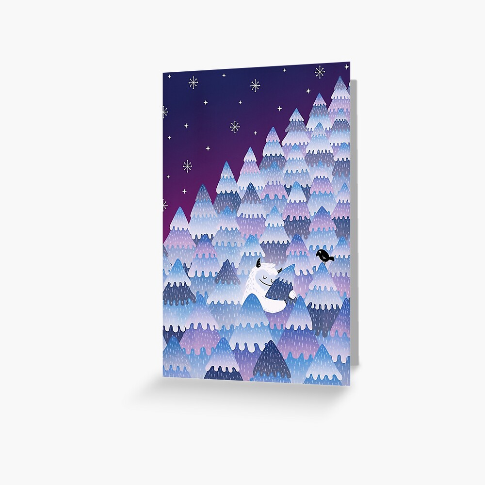 Tree Hugger (Night version) Greeting Card