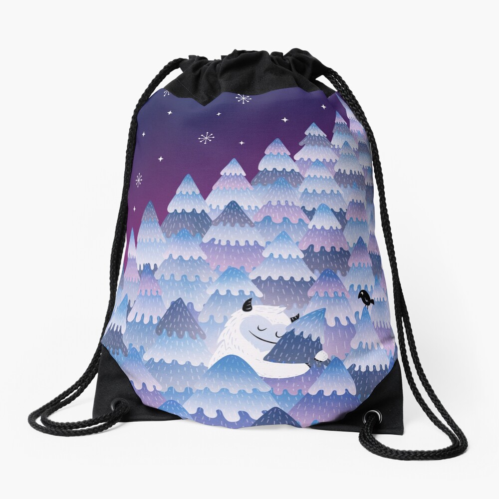 Tree Hugger (Night version) Drawstring Bag