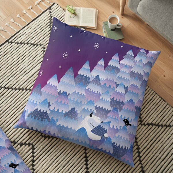 Tree Hugger (Night version) Floor Pillow