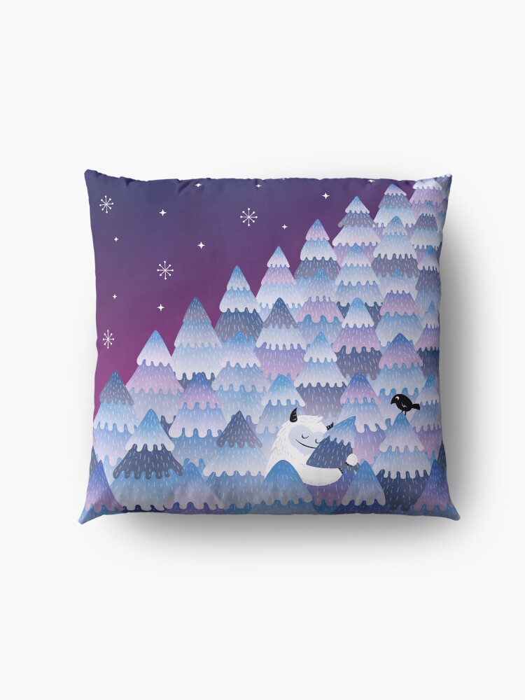 Alternate view of Tree Hugger (Night version) Floor Pillow