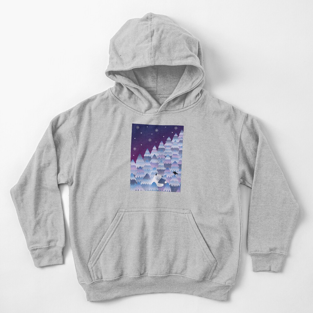 Tree Hugger (Night version) Kids Pullover Hoodie