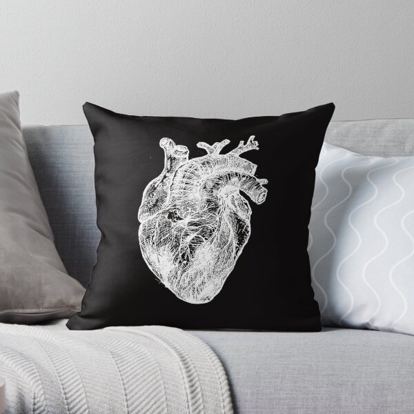 My White Heart Throw Pillow