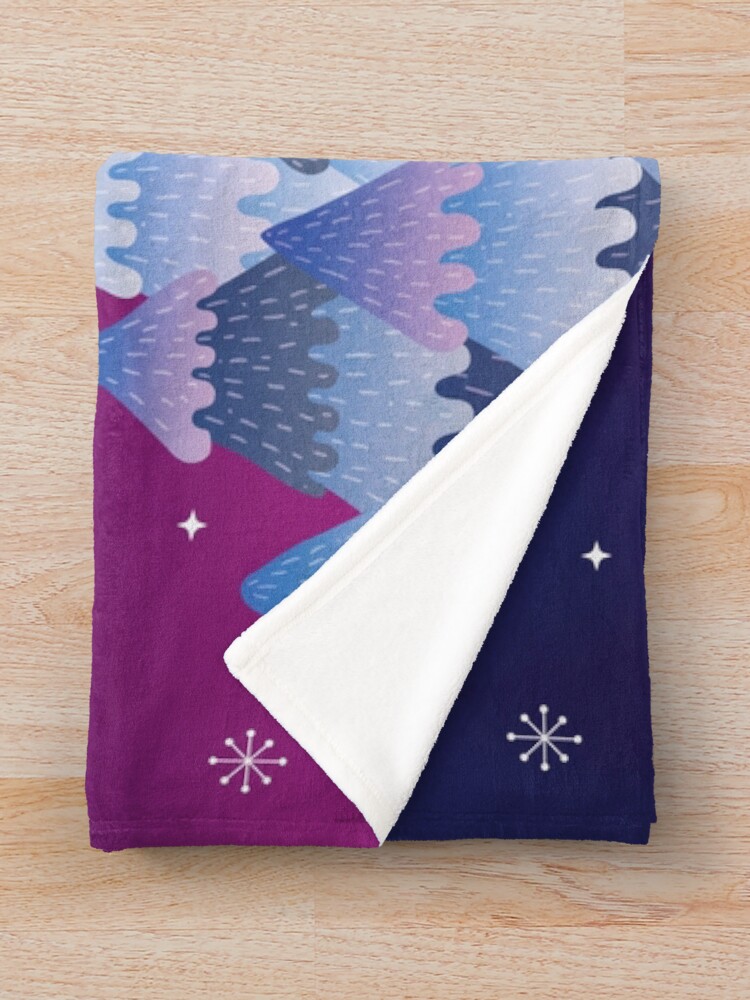 Alternate view of Tree Hugger (Night version) Throw Blanket
