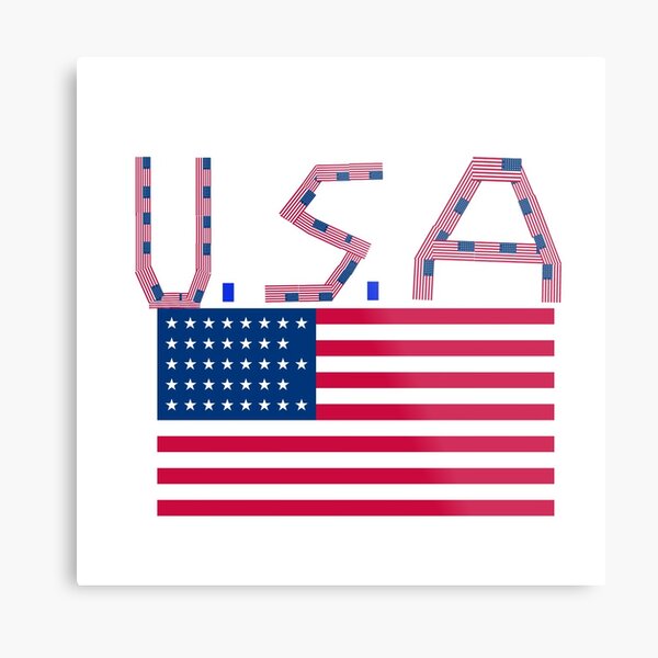 U. S. A logo design Metal Print