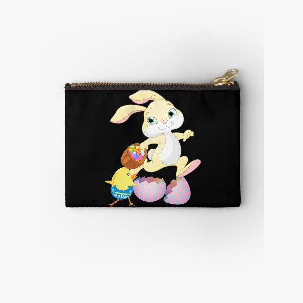 Item preview, Running Bunny and Chick with Easter Eggs designed and sold by TigsArts.
