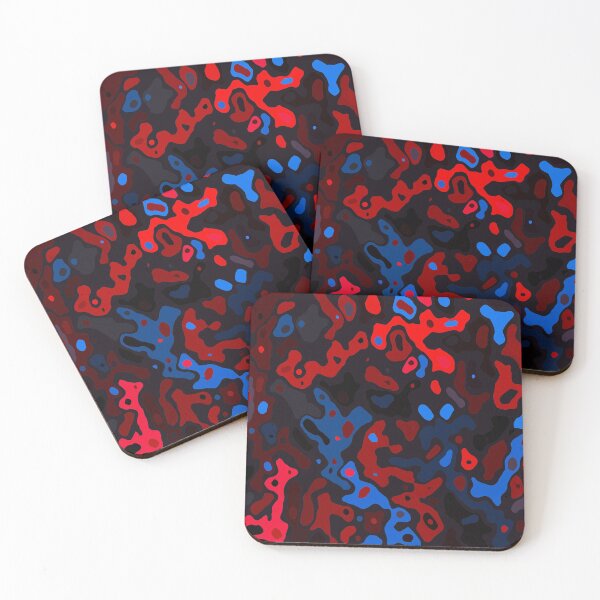 Item preview, Red & Blue Abstract iPhone Case & Cover designed and sold by helliazidi.