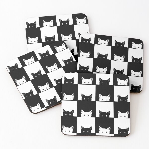 Item preview, Cats Print Black and White  designed and sold by SoccaTamam.