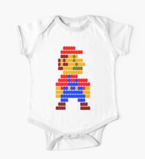 8-bit brick mario One Piece - Short Sleeve