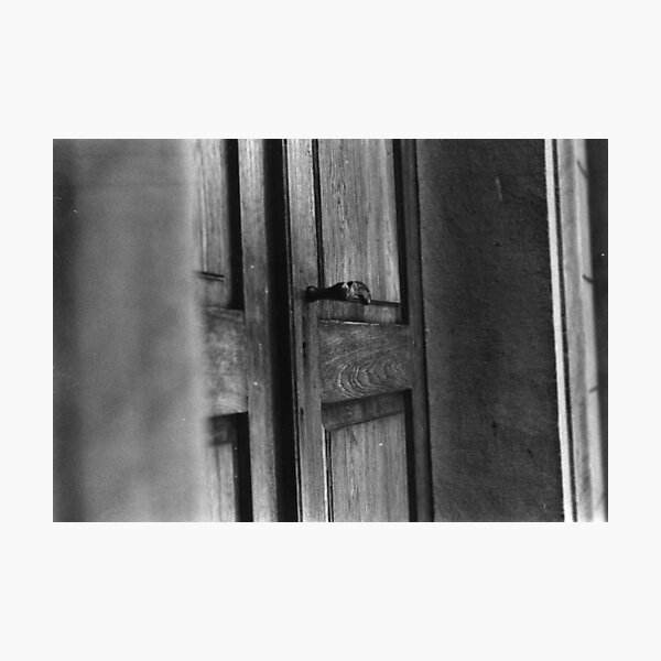 Item preview, Old wooden door with rusty handle designed and sold by AthenaEU.