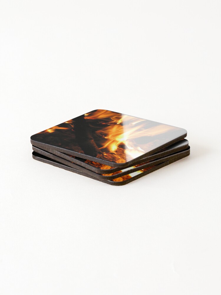 Thumbnail 4 of 5, Coasters (Set of 4), Open Fire designed and sold by BirgitMo.