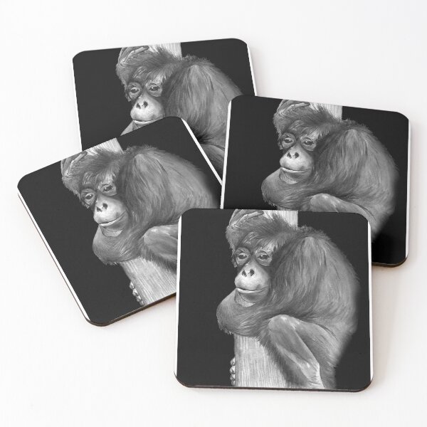 Item preview, Orangutan in Black and White designed and sold by ind-illustrates.